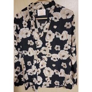 Vintage Country Sophisticates Pendleton Shirt Womens 6 Flower Pattern Button Up